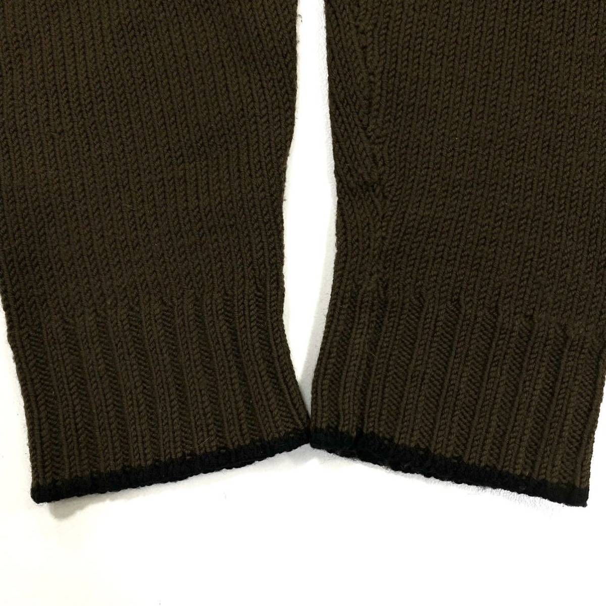 TAKEO KIKUCHI( Takeo Kikuchi ) knitted sweater men's 2 brown group / black 