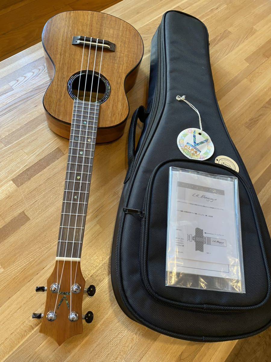 ☆ 美品 KUMU UKULELE TM74AP テナー ウクレレ ピックアップ付