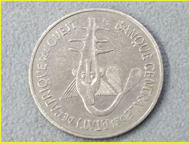 【フランス領 西アフリカ 100フラン 硬貨/1968年】 OUEST AFRICA 100 FRANCS/CFAフラン/旧硬貨/古銭/仏領の画像4