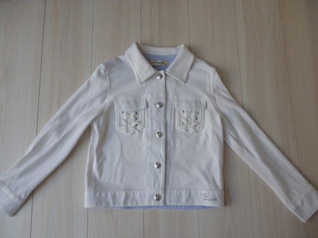 [ beautiful goods ] Pom Ponette white. jacket *150cm*
