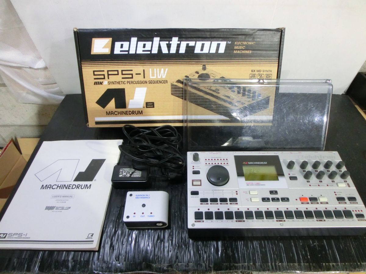 T【V7-76】【140サイズ】Elektron/エレクトロン/MACHINEDRUM/SPS-1UW+MKⅡ※通電確認済み・動作未確認・傷・汚れ・外箱イタミ有の画像1