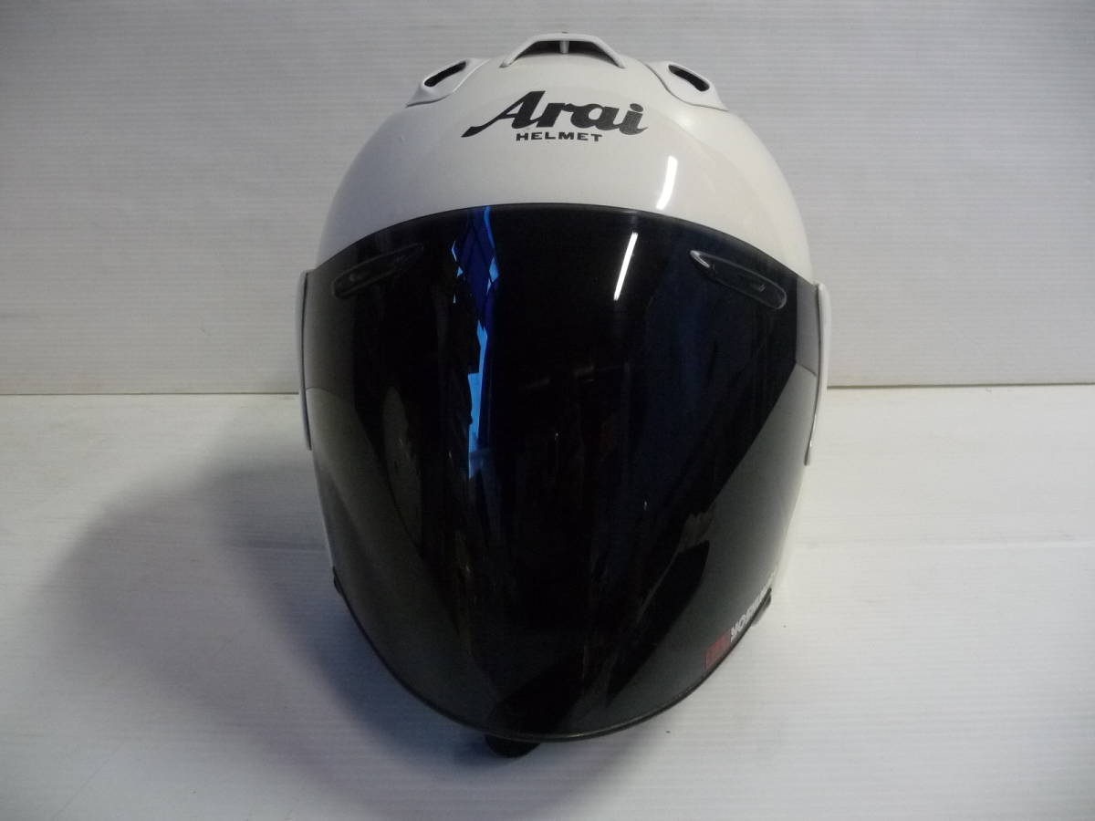 ■Arai アライ ジェットヘルメット SZ-RamⅢ SZ-Ram3 スモークシールド Mサイズ ケース付■_画像3