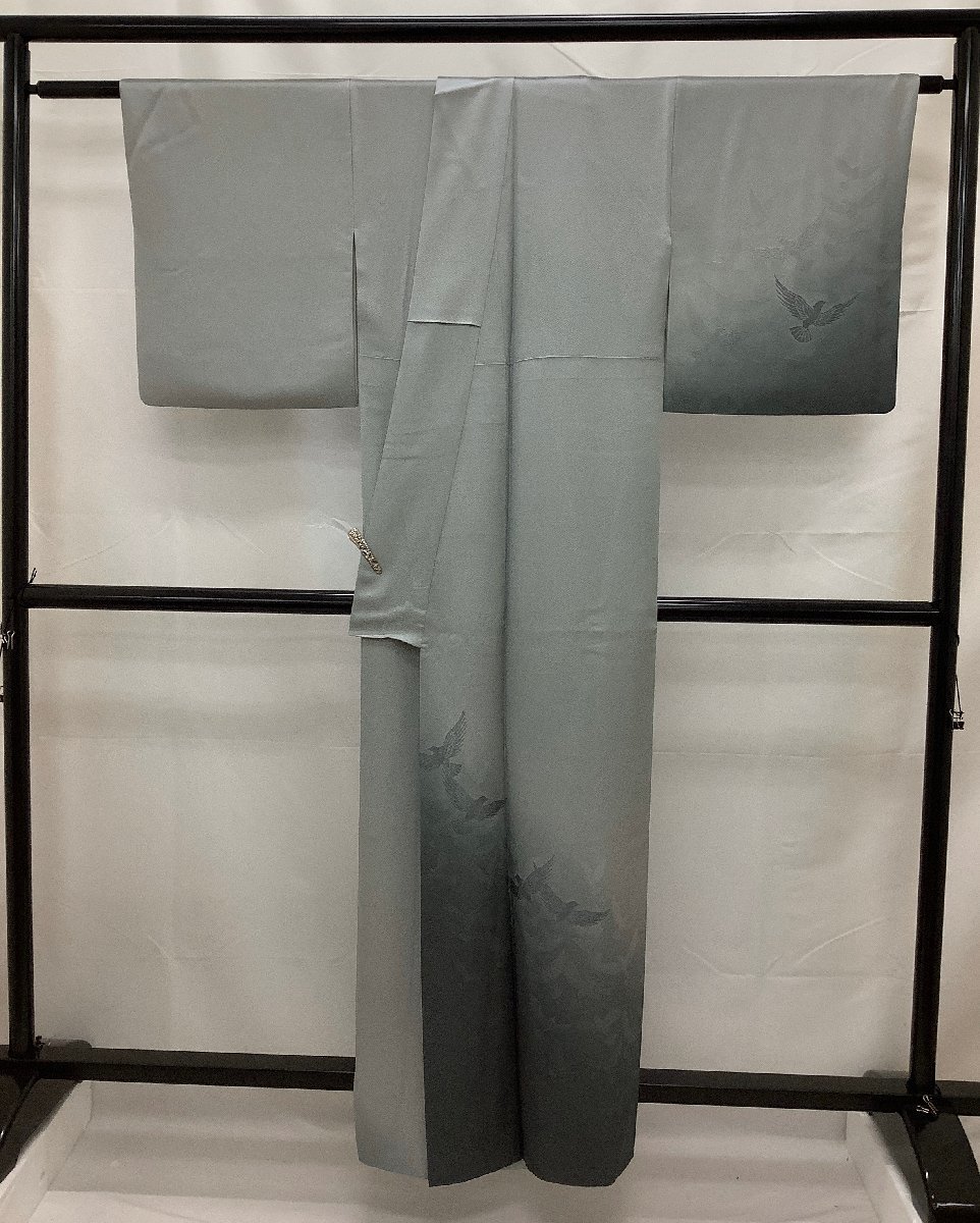 着物cocon 付下げ 作家物 落款印 斉藤三才 /パールトーン加工/正絹