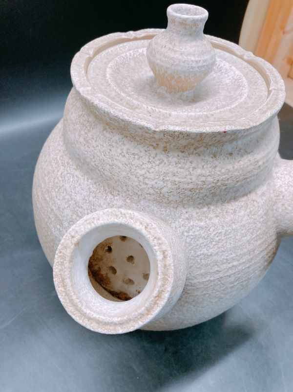 Z2-037-120-3.0 急須 煎茶道具 大振り急須 特大サイズ 茶器 陶器製 湯沸かし ボーフラ お茶 アンティーク コレクション 大きい_画像5