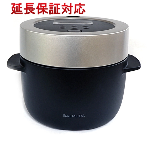 BALMUDA 3合炊き電気炊飯器 The Gohan K03A-BK ブラック | locnave.com.br