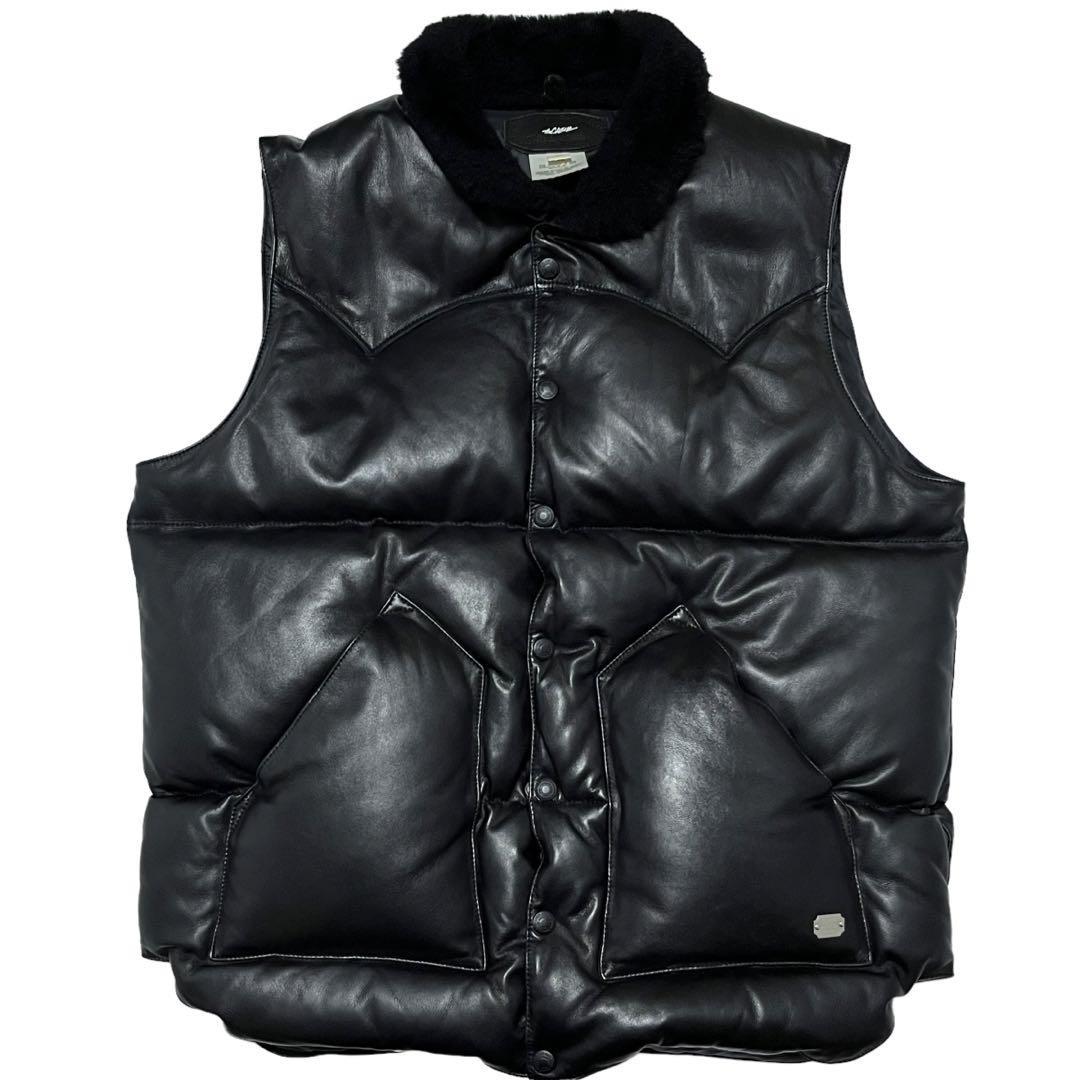 定価14.3万 CRIMIE×ROCKY MOUNTAIN レザーダウンベスト クライミー