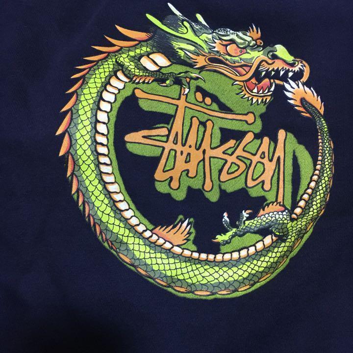 【90s】オールドステューシー サークルドラゴン スウェット　OLD STUSSY　龍_画像1