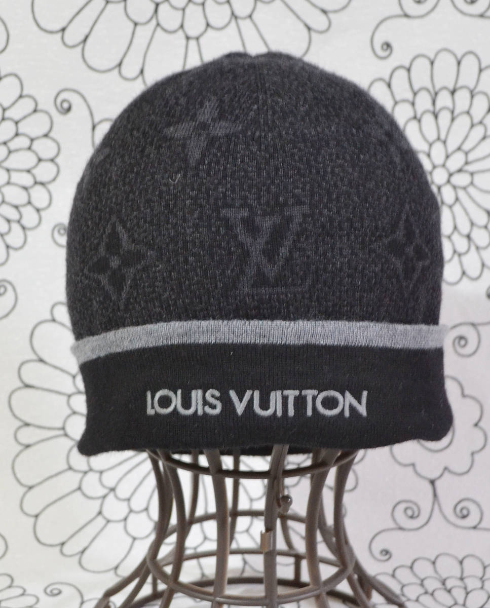 【Q531】LOUIS VUITTON/ルイヴィトン/モノグラムエクリプス/ニット帽/ビーニー/現状品