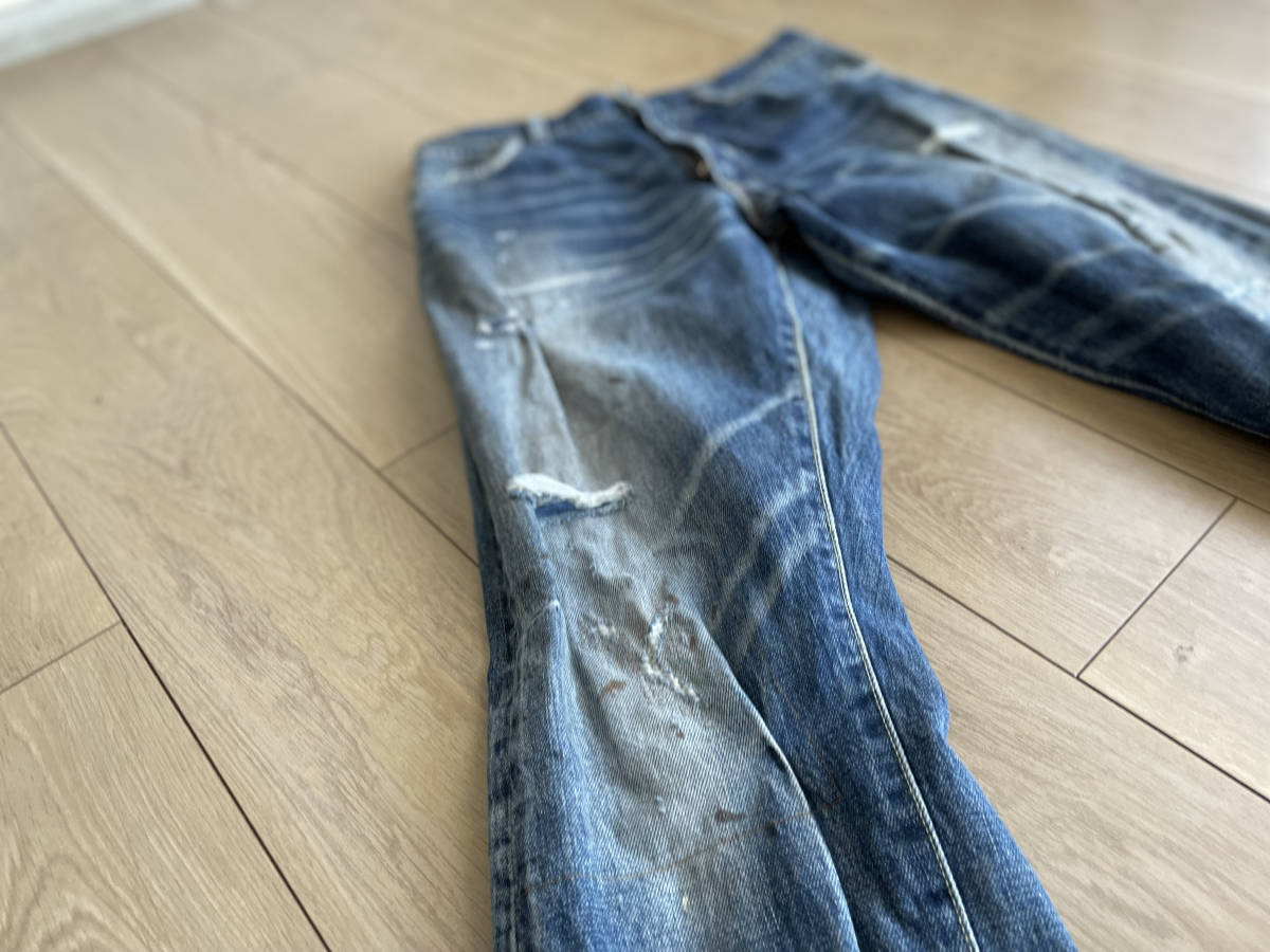 visvim size=1 SS JOURNEYMAN PANTS TACKED CRASH DMGD-27 希少 BANDANA KOFU JOURNEYMAN I.C.T. SIX-FIVEF.I.L INDIGO CAMPING TRALER_画像7