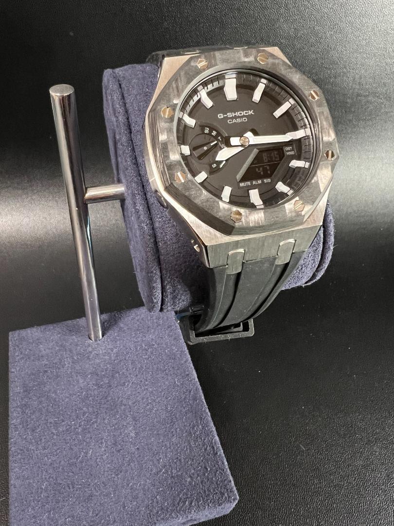 GA-2100 GA-2110 第四世代ベゼル&ベルト カスタム パーツ シルバー