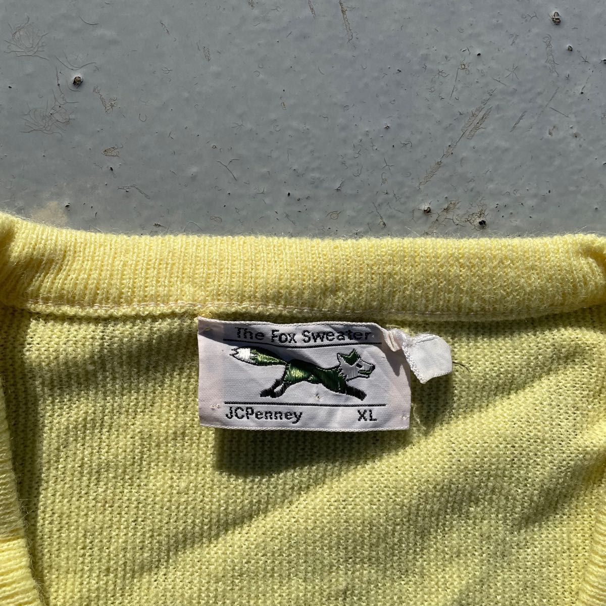 菅田将暉着用】vintage 70s JCPenny Vネックセーター FOX カート 菅田将暉着用】vintage 70s JCPenny Vネックセーター FOX カート