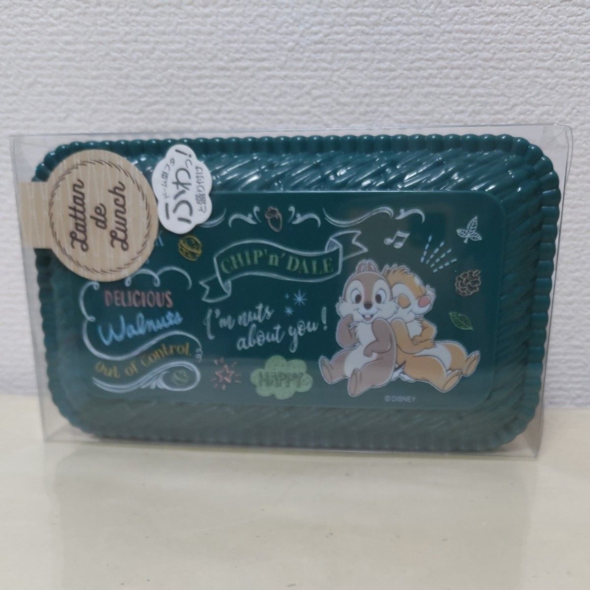 pos.421471 Chip＆Dale チップ＆デール カフェボード ラタンバスケット風ランチボックス LLN6 