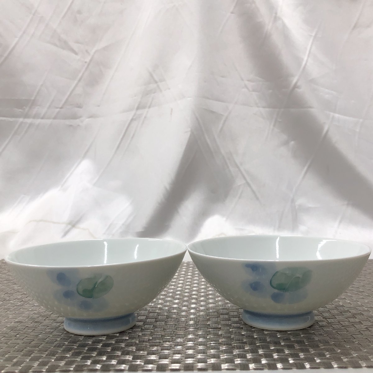 【中古長期保管/現状品/KSH】有田焼 香窯 お茶碗 茶碗 飯碗 径約11.5cm 和食器 2客セット　MZ0111_画像3