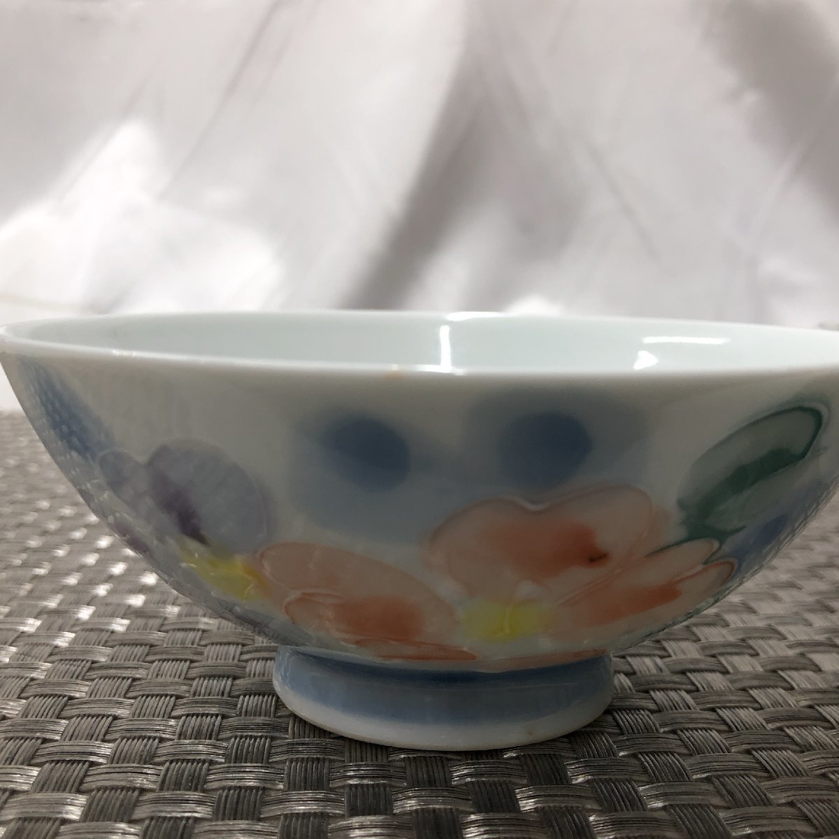 【中古長期保管/現状品/KSH】有田焼 香窯 お茶碗 茶碗 飯碗 径約11.5cm 和食器 2客セット　MZ0111_画像4