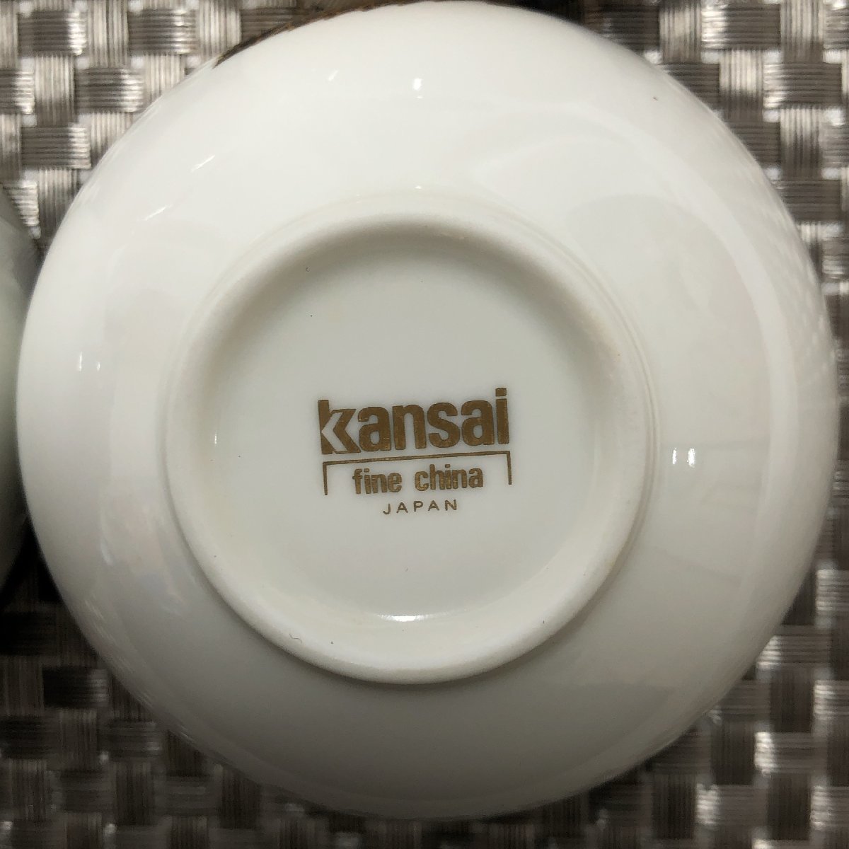 【長期保管/現状品/KSH】KANSAI カンサイヤマモト FINE CHINA 湯呑 湯飲み 茶器 4客セット 和食器　MZ0116_画像8