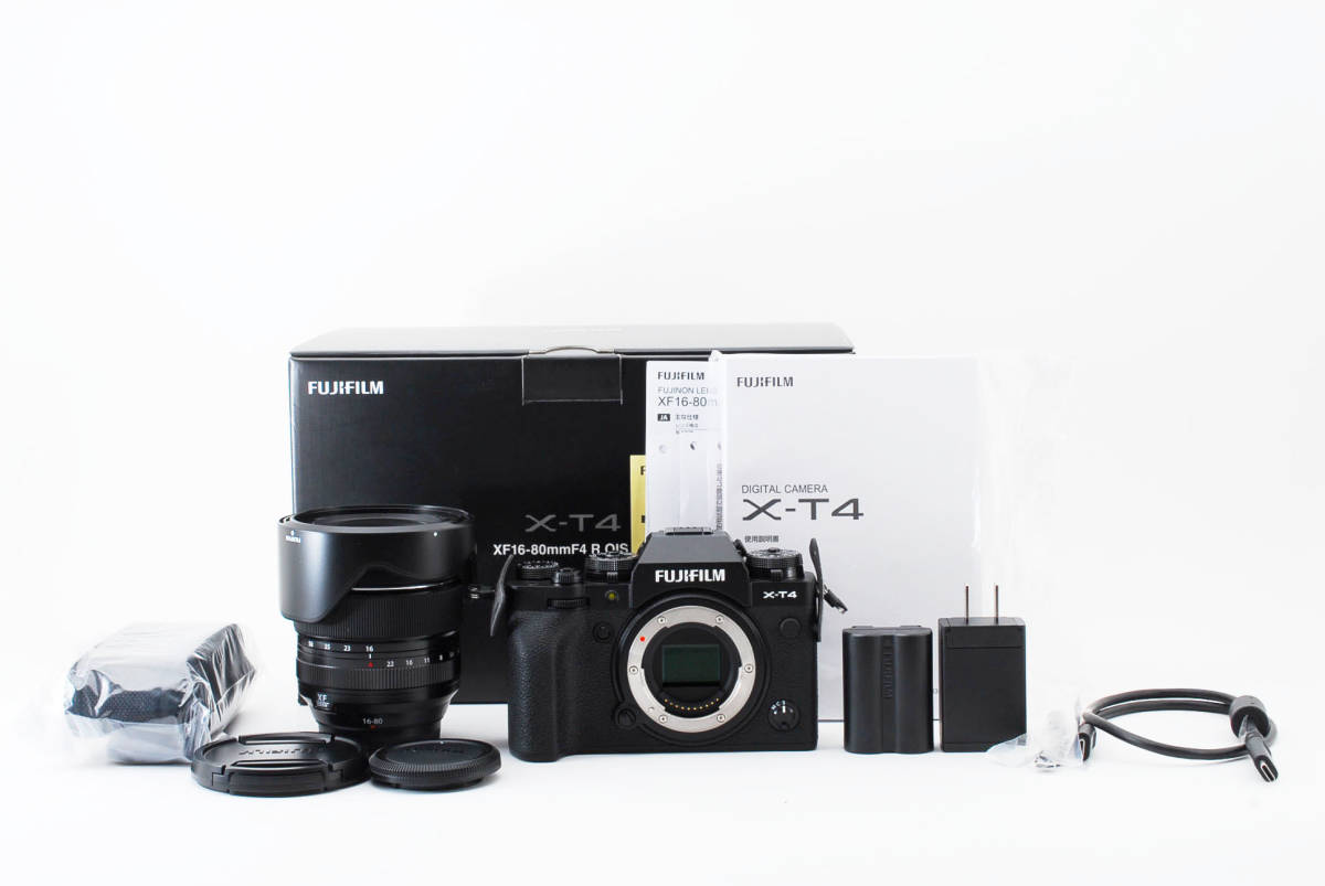 ショット数4回 保証書付 未使用品級 FUJIFILM フジフイルム X-T4 XF16