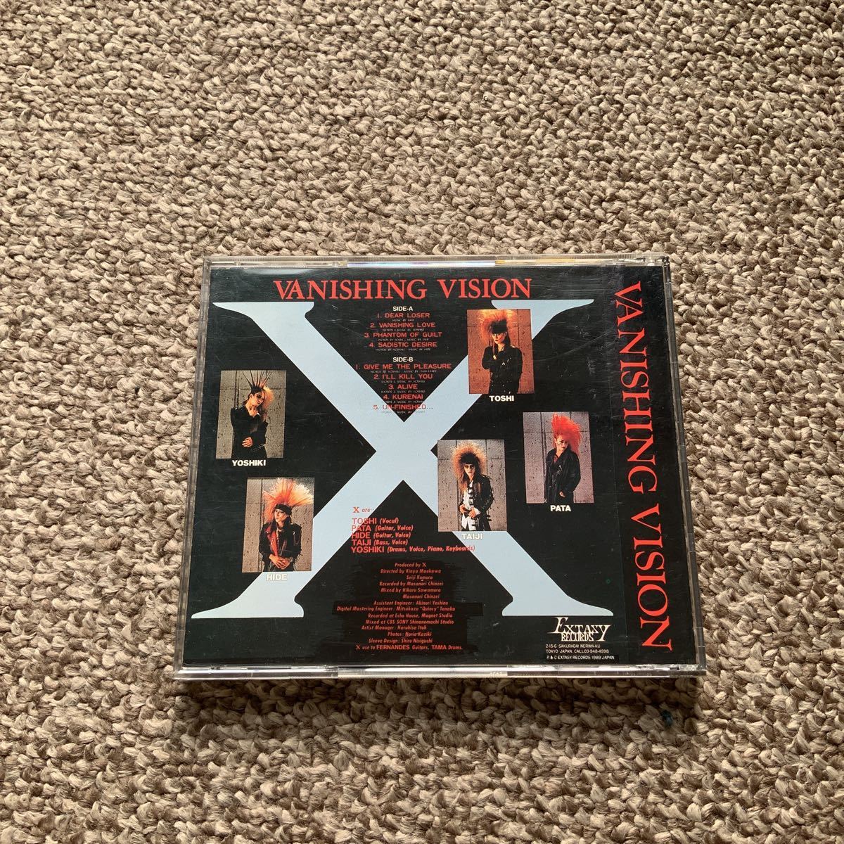 X エックス / ヴァニシング・ヴィジョン 帯付CD XXC-1001 リ X エックス / ヴァニシング・ヴィジョン 帯付CD XXC-1001 リ