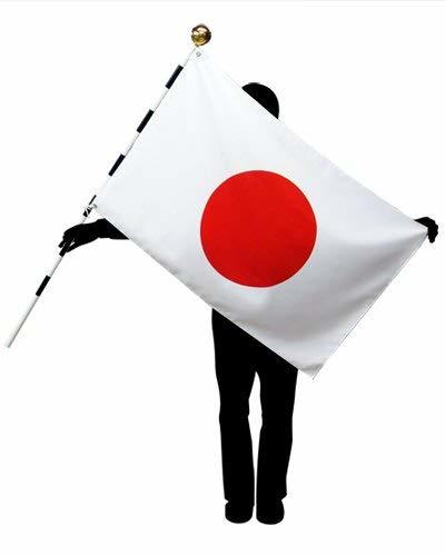 国旗セットB テトロン [ 日本国旗 日の丸 サイズ70×105ｃｍ ビニールケース入り 日本製 ]撥水加工付き国旗の画像9