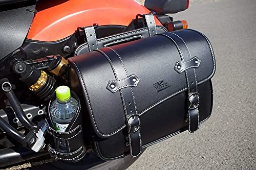 kemimoto バイク サイドバッグ 10L バイク用 サドルバッグ バック レブル250 サイドバッグ 防撥水 防水 ドリンクホルダー付属_画像5