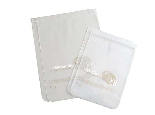 ウィルマックス エンバランス(EMBalance) 新鮮チャック袋 レコメンドセット 小サイズ2枚・大サイズ2枚(4枚セット) 日本製 クリアの画像1