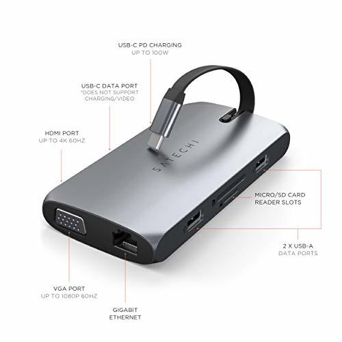 Satechi On-The-Go multi USB-C hub 9-in-1 (MacBook Pro MacBook Air2018 on and after 20