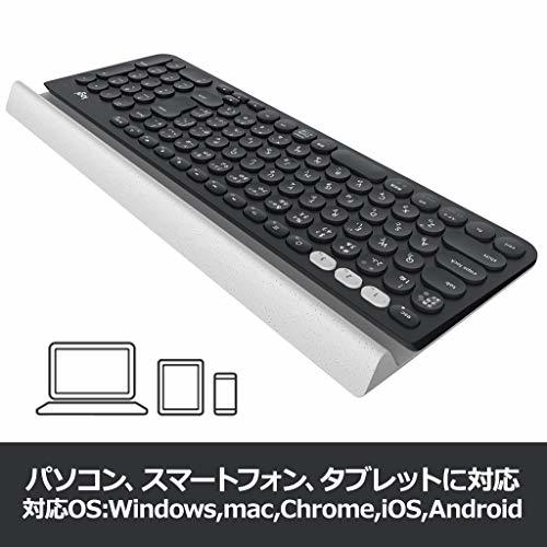 ロジクール ワイヤレスキーボード K780 Bluetooth Unifying ワイヤレス 無線 キーボード windows mac Chrome_画像4