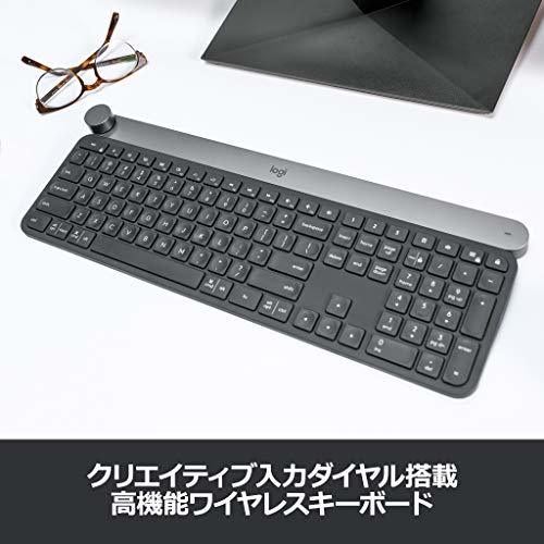 ロジクール キーボード ワイヤレス 無線 KX1000s bluetooth CRAFT Unifying Windows Mac ワイヤレスキーボ_画像2