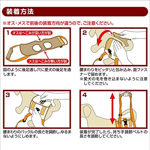 ペティオ (Petio) ずっとね 歩行補助ハーネス 後足用K 超小型犬用 S サイズ_画像4