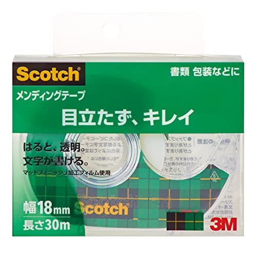 3M スコッチ テープ メンディングテープ ディスペンサー付 18mm×30 小巻 810-1-18D_画像1