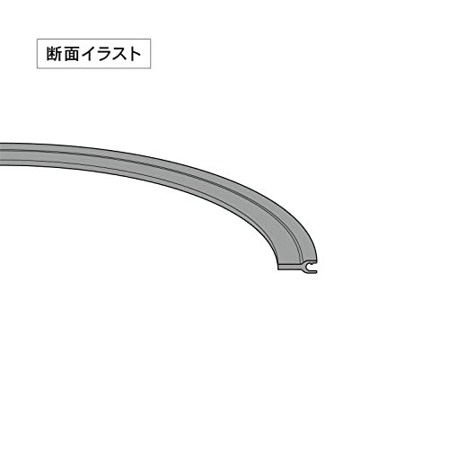 ベルカ 流し台 排水トラップ用ゴムパッキン Y型 直径(外径)17.4×厚さ0.3cm ブラック 関連パーツ 接続用部品 日本製 TRP-P3_画像2