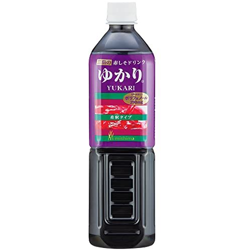 三島食品 赤しそドリンク YUKARI 900ml_画像1