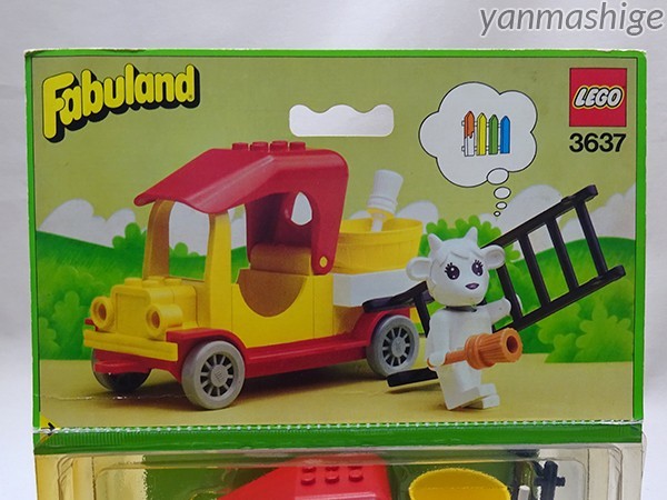 新品83年製 LEGO Fabuland 3637 ヤギのガートルードとペンキ屋トラック Gertrude Goat with Painter's Truck ファビュランド レゴ_画像5
