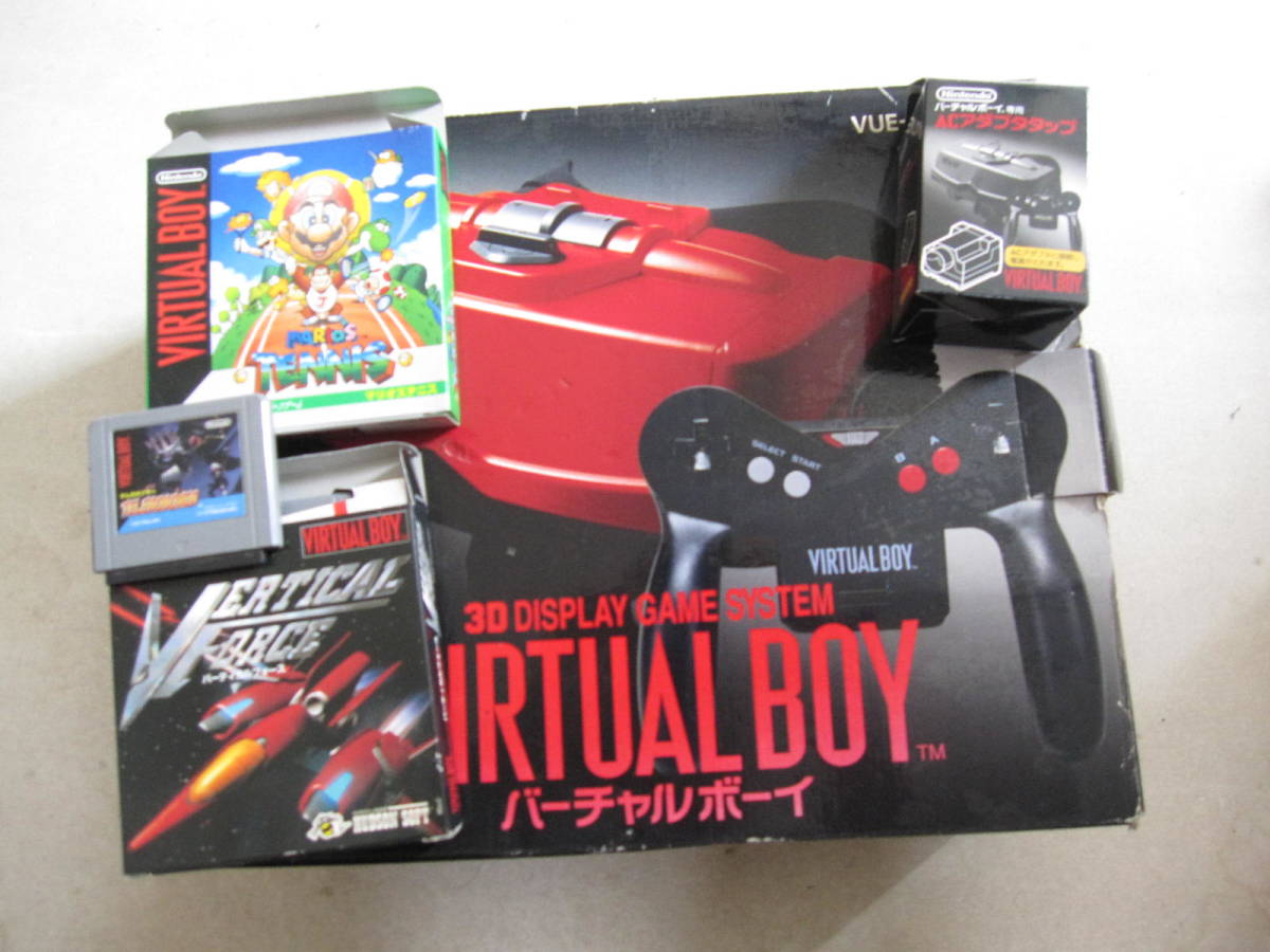 ヤフオク! - 【レア美品！箱付】任天堂 バーチャルボーイ VIRTUAL...