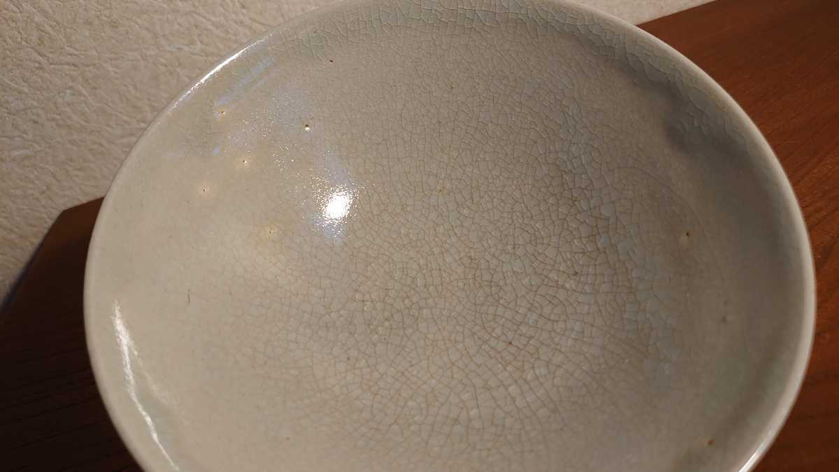 李朝 白磁 白釉 抹茶碗 薄手茶碗 李朝陶器 朝鮮陶器 蔵出し 茶道具