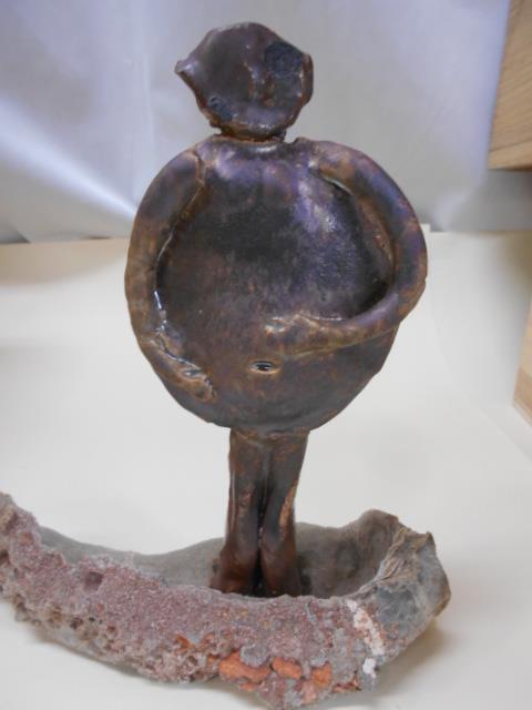 人気の春夏 大雅堂3129 越前陶芸作家 梅籐哲朗造 鉢 共箱 美品 径23