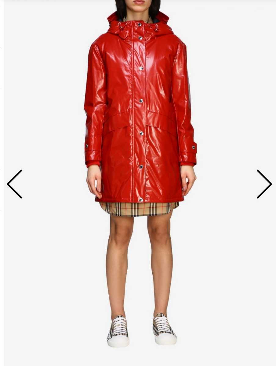burberry』バーバリー 赤ビンテージフードコート-