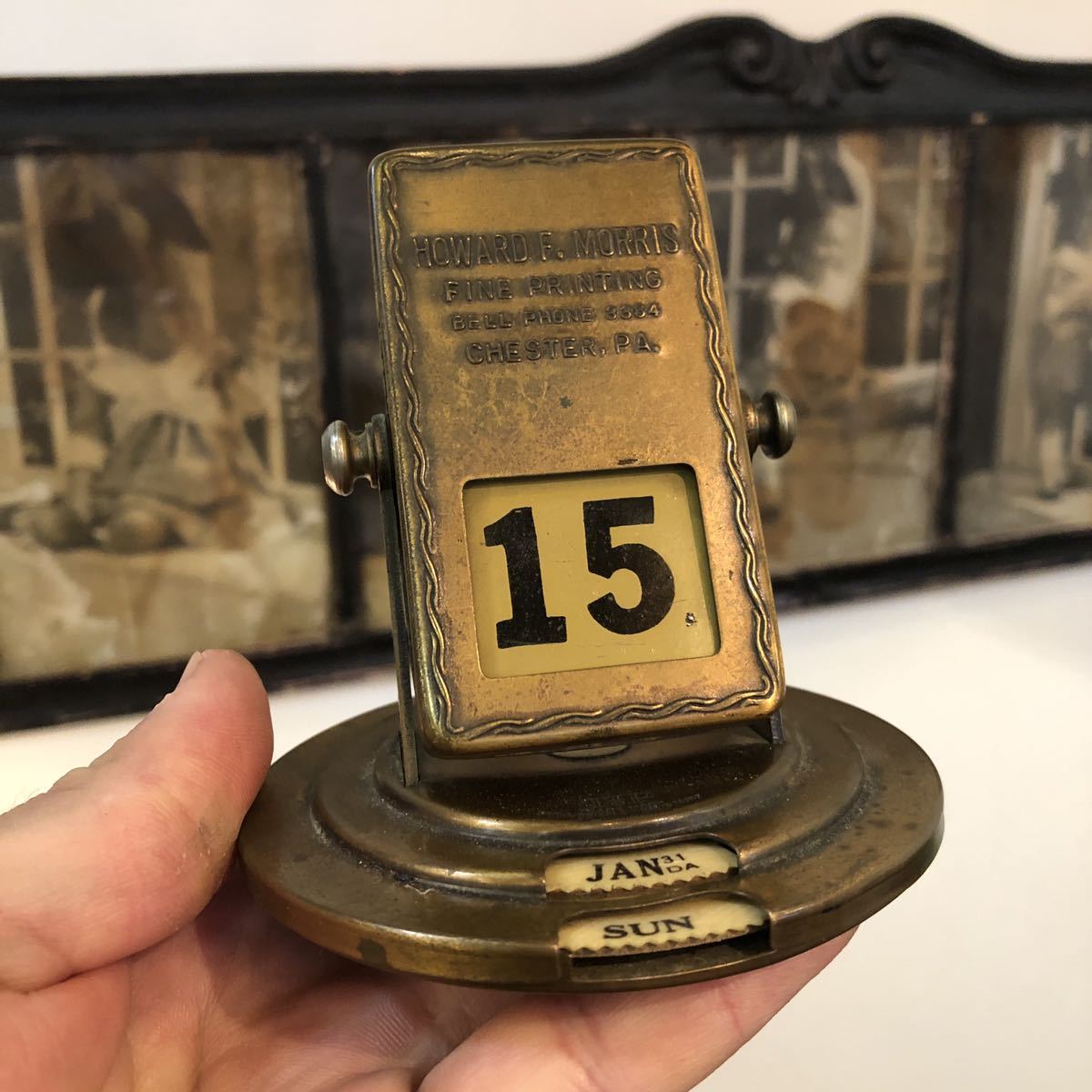 【vintage】デスクカレンダー 美品 〜40s us 古着 店舗什器 アンティーク ヴィンテージ antique 文具 古道具 パークシャーマン