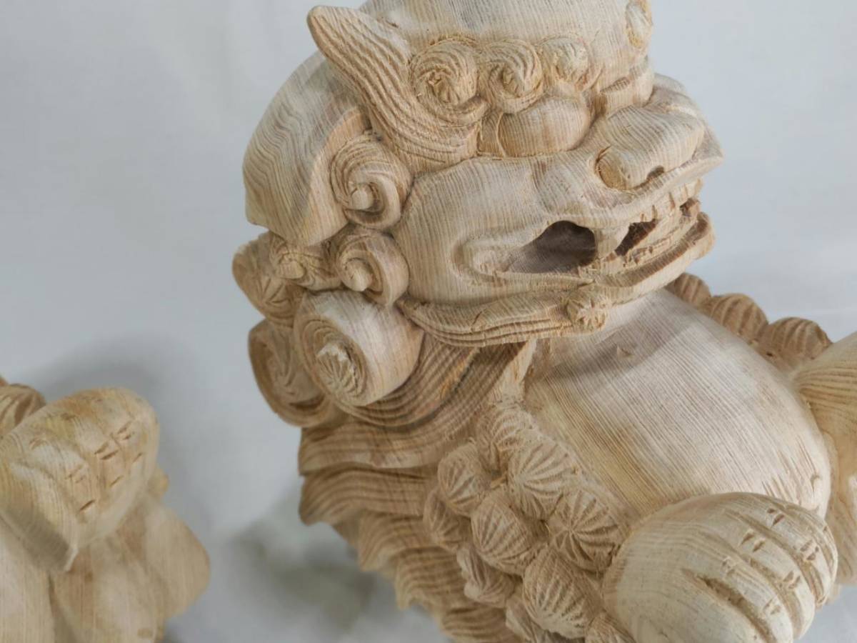 獅子鼻】4寸 社寺仏閣、山車 木鼻彫刻 1組(2体)送料無料! univ