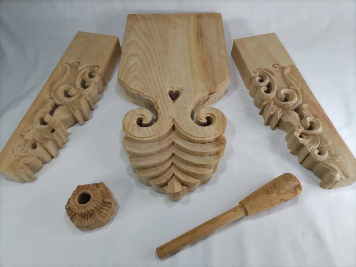 懸魚】 高さ45cm (けんぎょ)社寺仏閣、山車、屋台、神殿、だんぢり