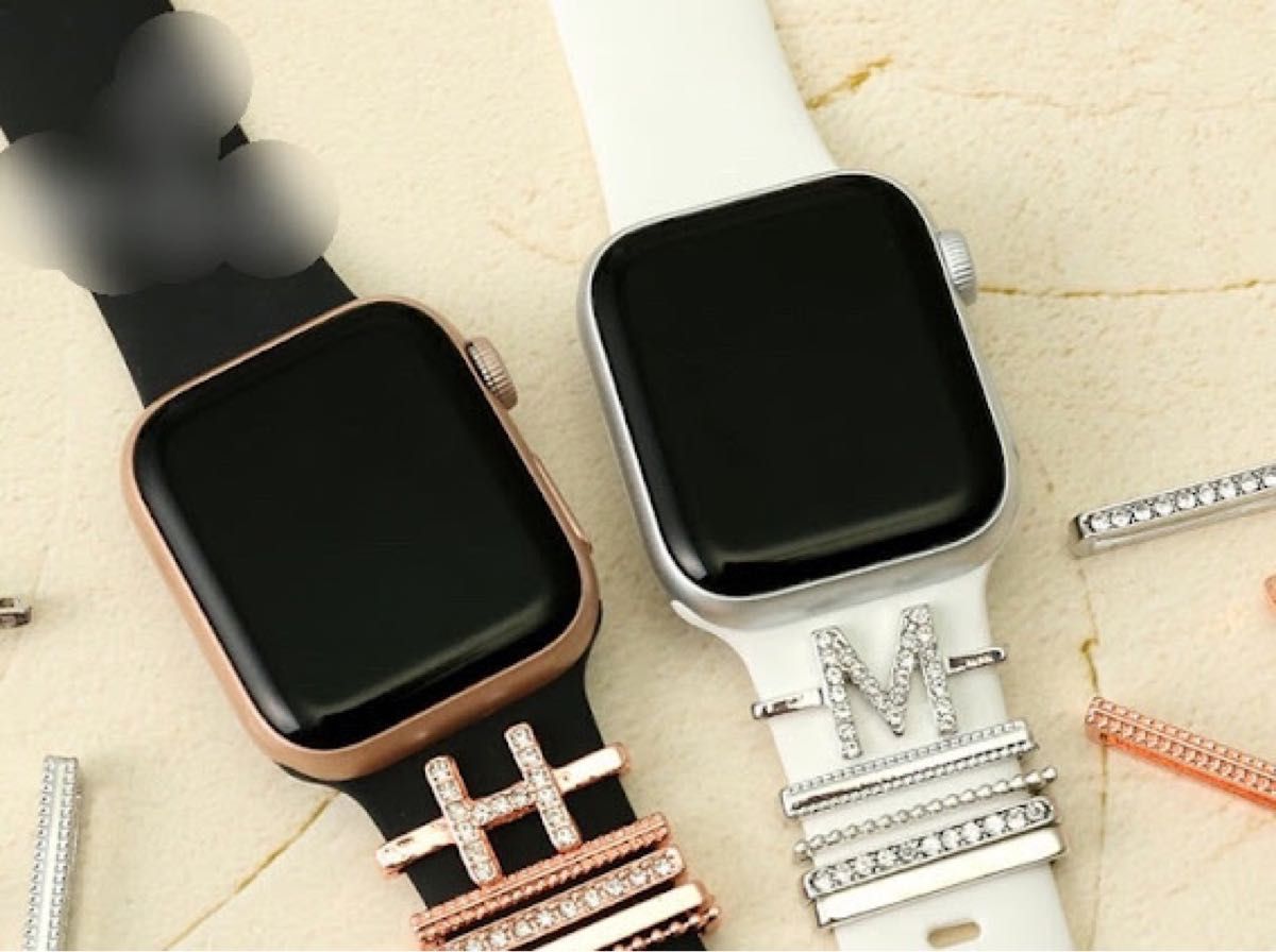 Applewatch イニシャルチャームS アップルウォッチ バンドアクセサリー
