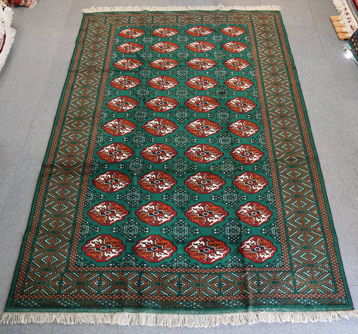 トルクメン・ボハラ 手織り絨毯 ラグ 290×200cm トライバルラグ-