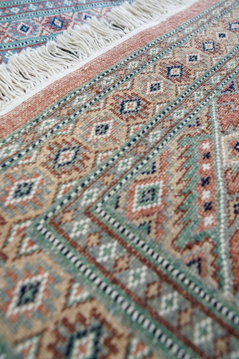 廊下敷きパキスタン手織り絨毯　ランナー size:266×81cm