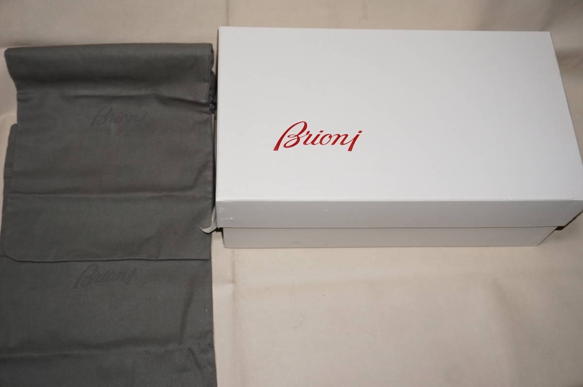 新品”Brioni 最高級牛革ビジネスシューズ”26.5-27cm_画像10