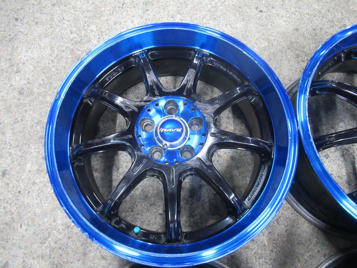 限定期間SALE【インプレッサ レガシィ　】　RAYS グラムライツ 57Gainer 17×7J +50 100-5H【中古ホイール】　_画像3