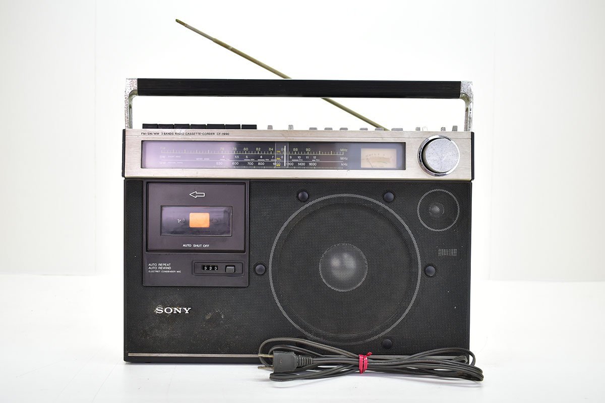 SONY CF-1990 ラジカセ[ソニー][RADIO CASSETTE RECORDER][昭和レトロ][当時物][k1]Mの画像1