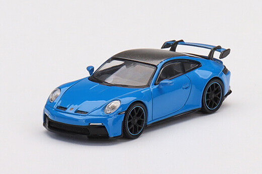 MINI GT 1/64 ポルシェ 911 992 GT3 アロイ ブルー MINI GT 1:64 Porsche 911 (992) GT3 Alloy 京商 トミカサイズ MGT00381_画像1