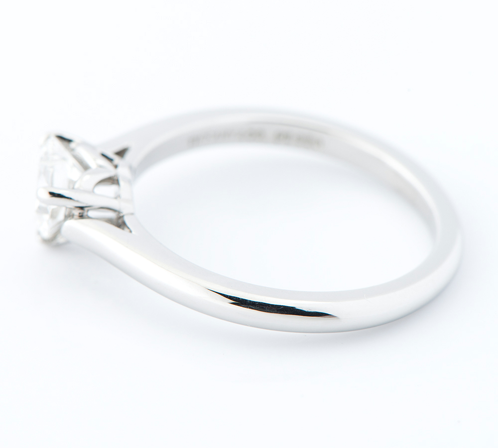  Tiffany санки tia Heart Shape бриллиант 0.60ct платина 950 10.5 номер кольцо * кольцо [ б/у ]