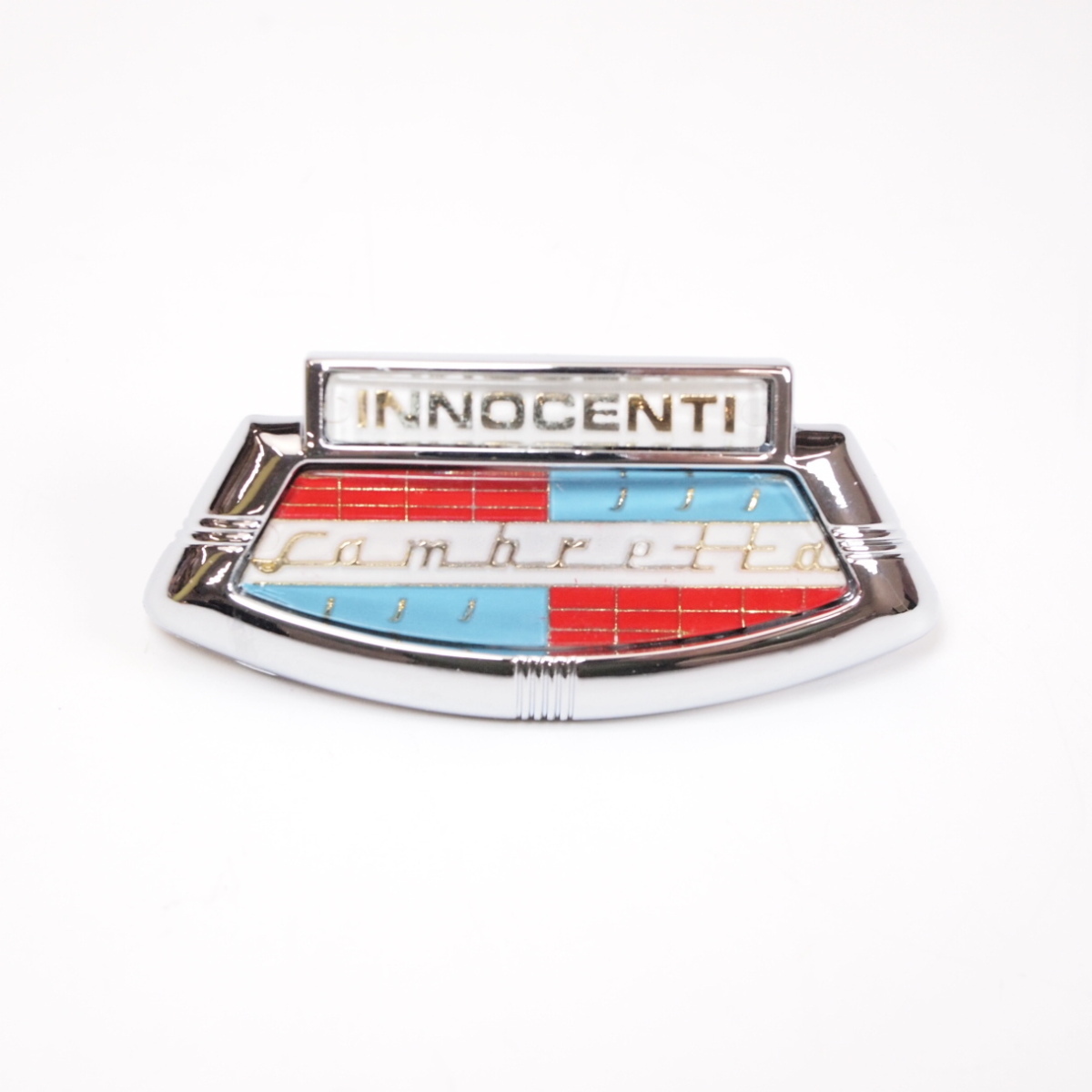 Badge horn cover casa Lambretta Innocenti emblem LI (-1967) LIS (-1967) SX (-1967) ランブレッタ ホーン バッジ エンブレム_画像1