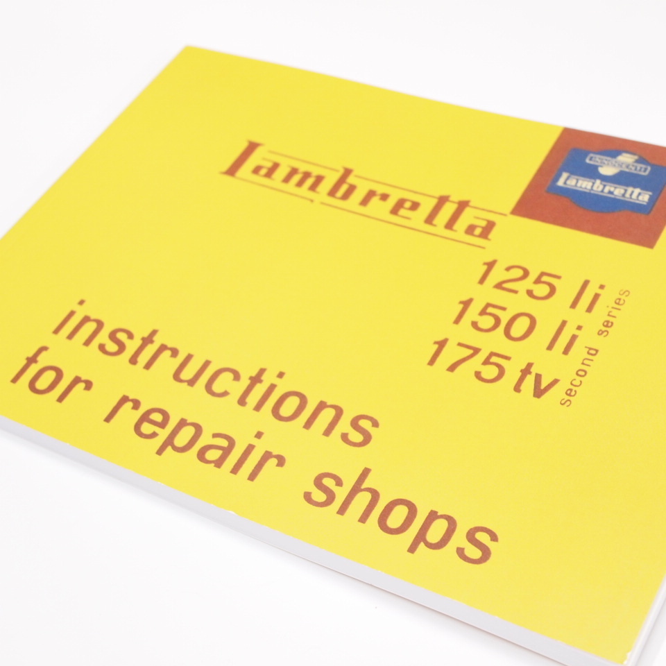 Workshop manual -LAMBRETTA- LI (Series 2-3) LIS SX TV (Series 2-3) DL Lambretta Work магазин manual 