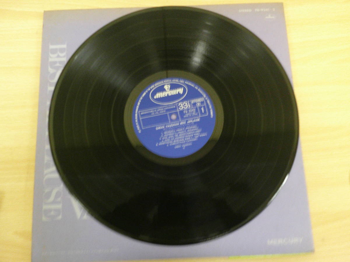 698　中古レコード　LP　ＳＡＲＡＨ　ＶＡＵＧＨＡＮ　ベスト・アプローズ　ミシェル他　　mercuryレコード